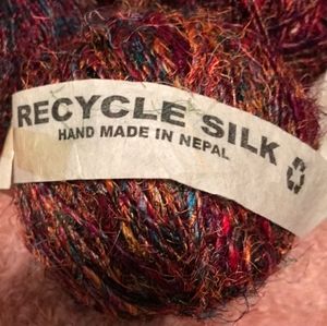 Recycled Sari silk yarn